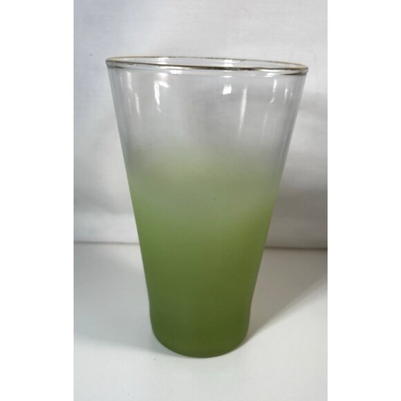 Other - Vintage Blendo Green Satin Frosted Glass Tumbler 12 oz Replacement